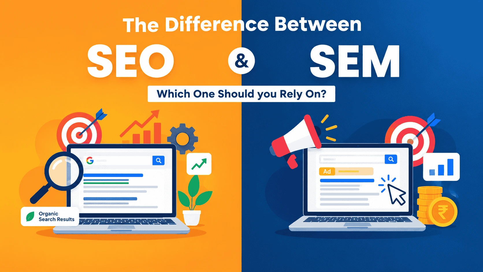 Difference between SEO and SEM 1